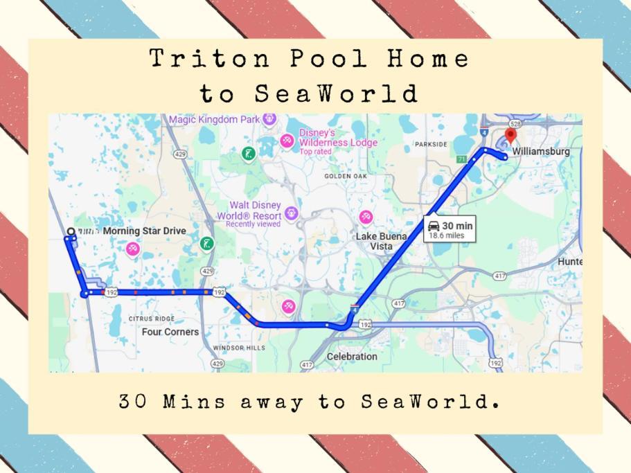 Triton Vacation Pool Home Near Disney Orlando Bagian luar foto