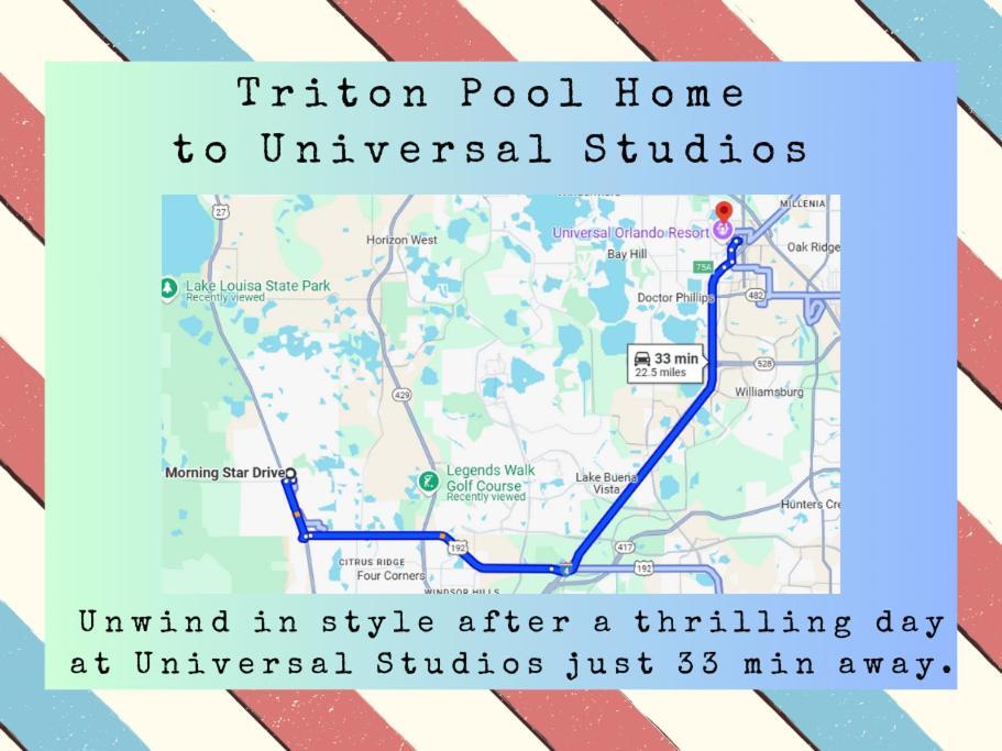 Triton Vacation Pool Home Near Disney Orlando Bagian luar foto