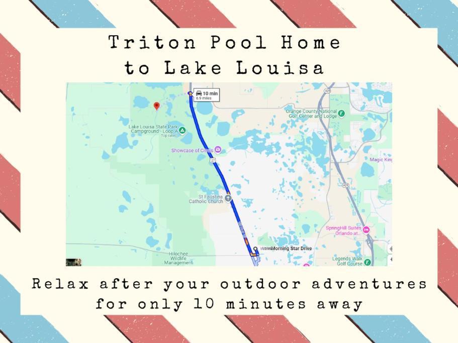 Triton Vacation Pool Home Near Disney Orlando Bagian luar foto
